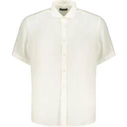 White Linen Men's Shirt