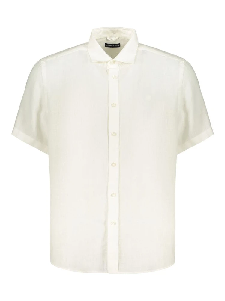 White Linen Men's Shirt