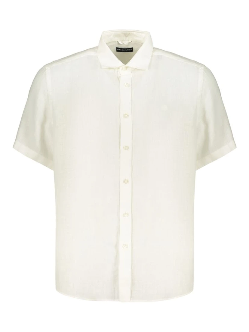 White Linen Men's Shirt