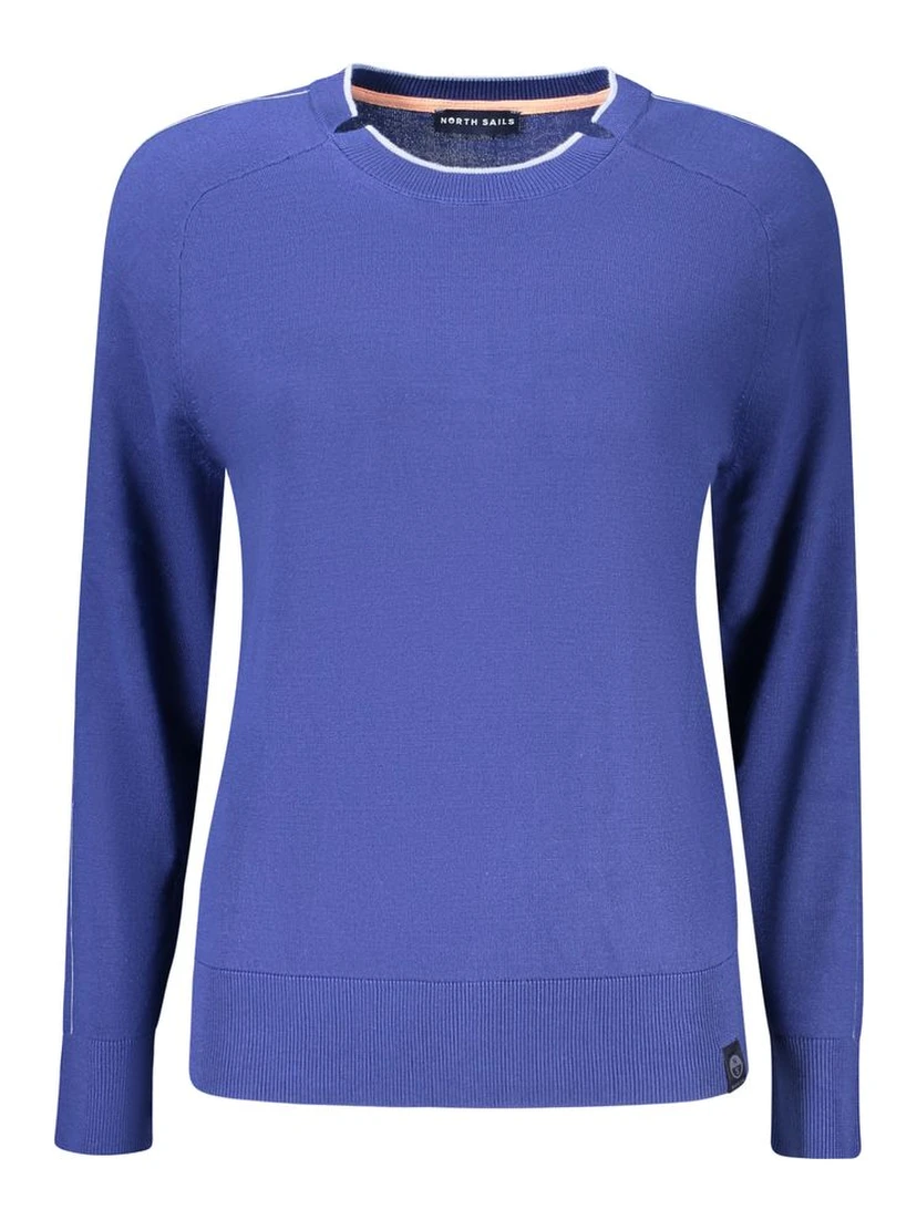 Blue Viscose Women's Sweater
