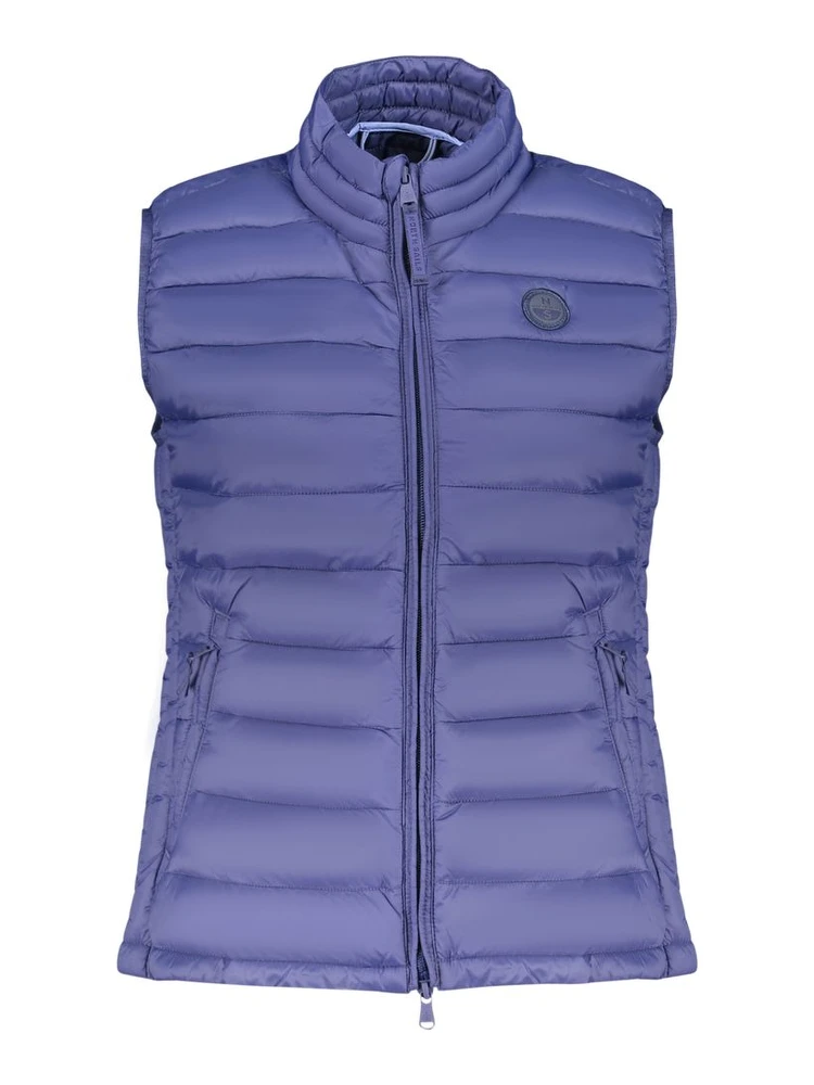 Blue Polyester Women Jacket