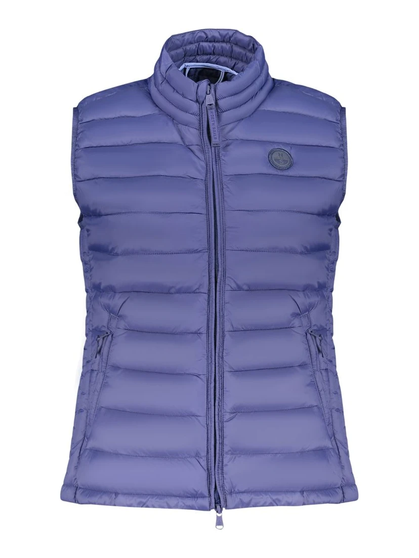 Blue Polyester Women Jacket