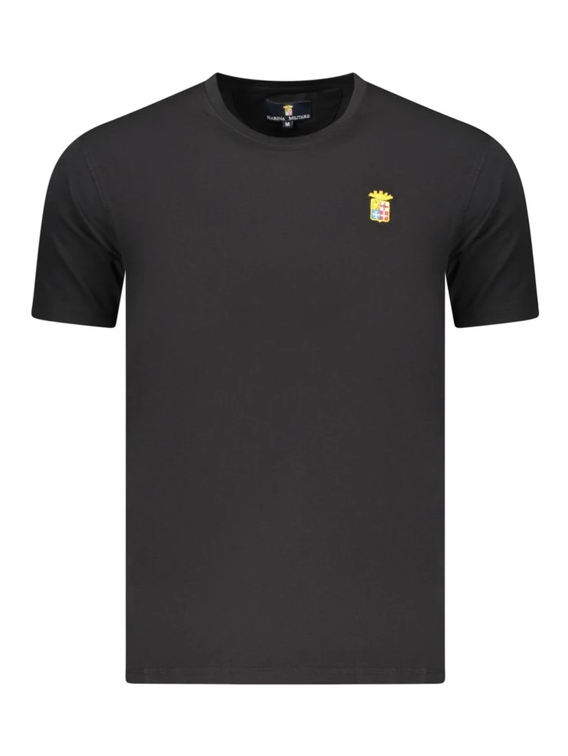 Black Cotton Men's T-Shirt