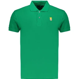 Green Cotton Men's Polo Shirt