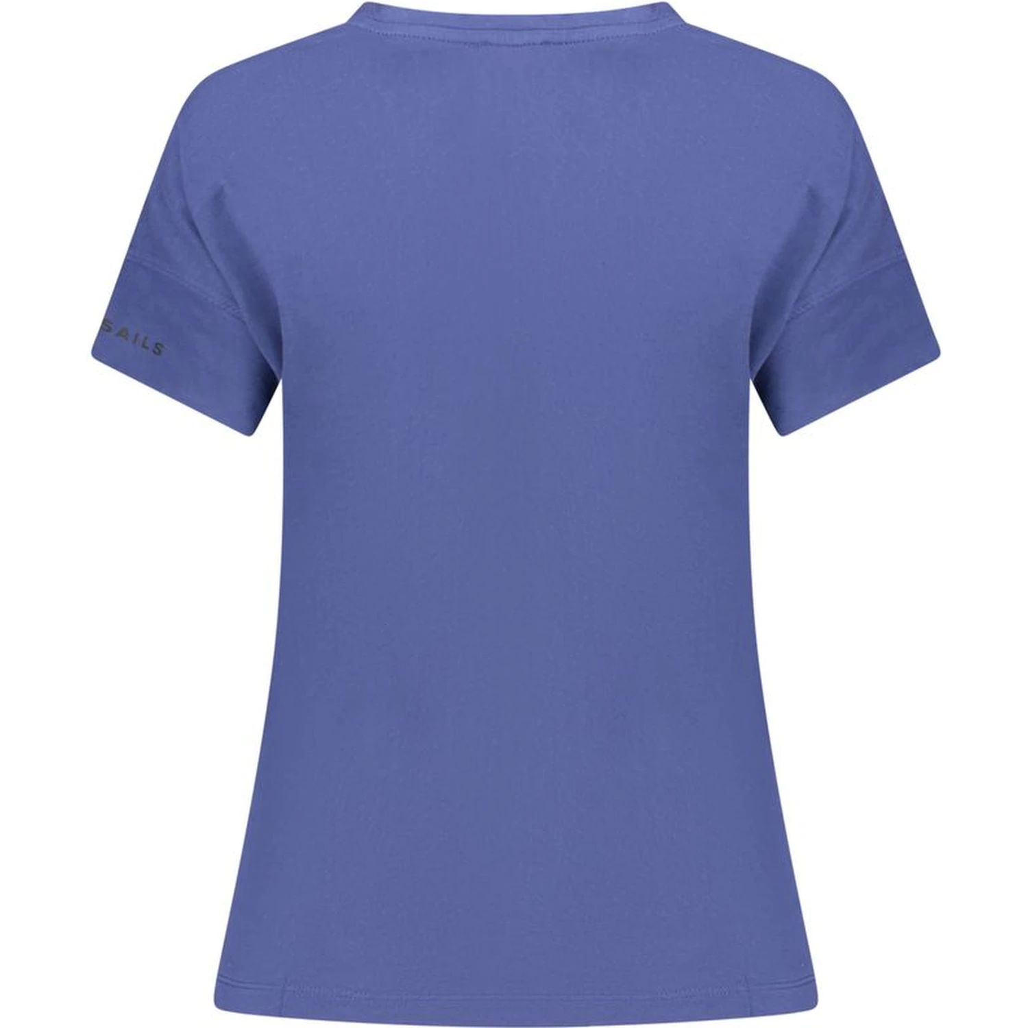 Blue Cotton Women T-Shirt