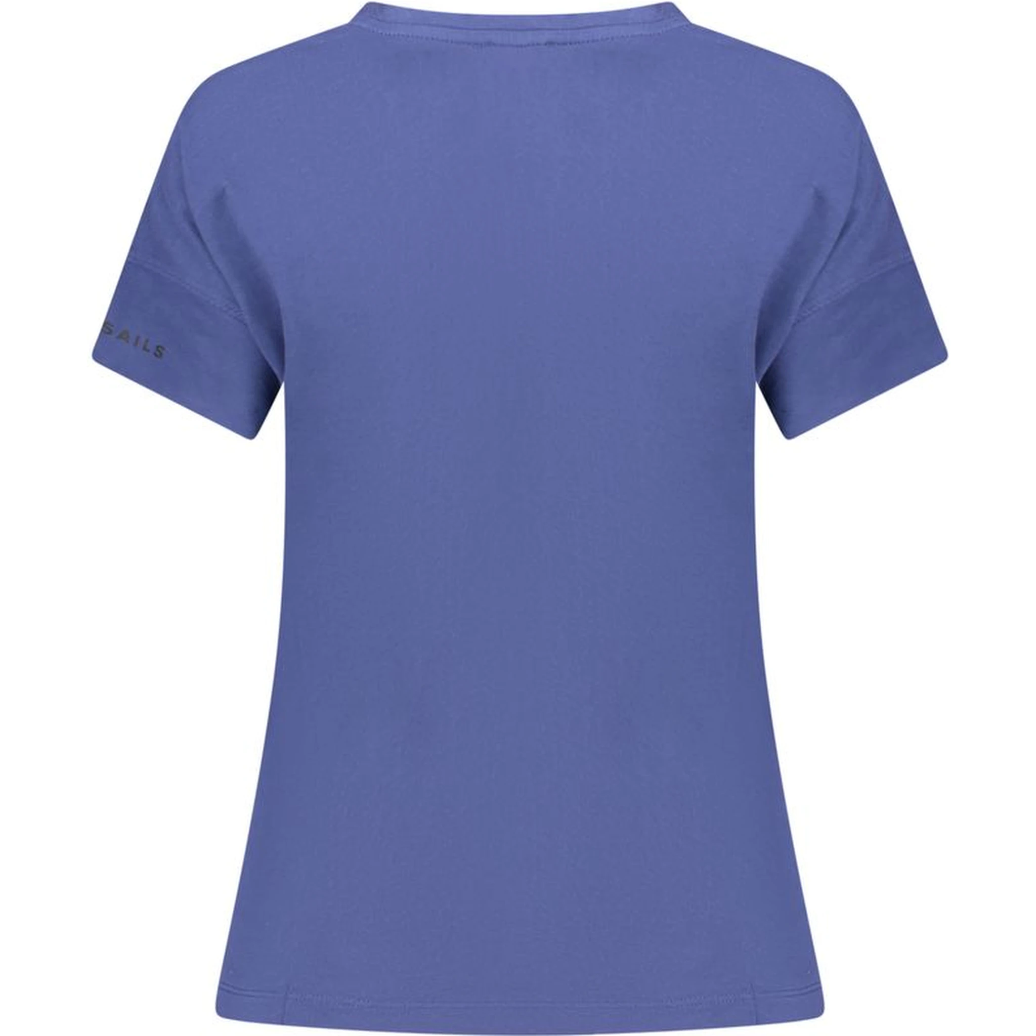 Blue Cotton Women T-Shirt