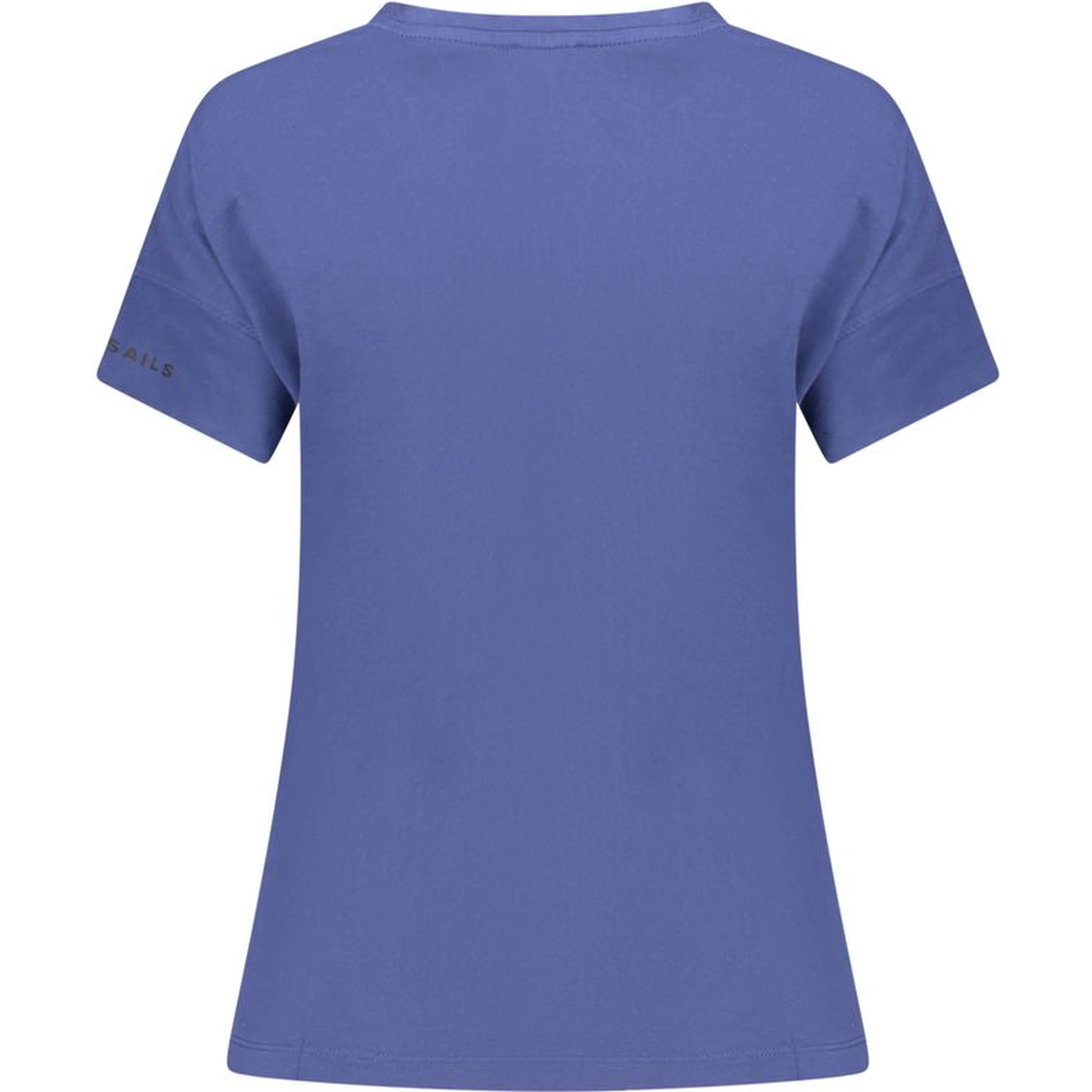 Blue Cotton Women T-Shirt