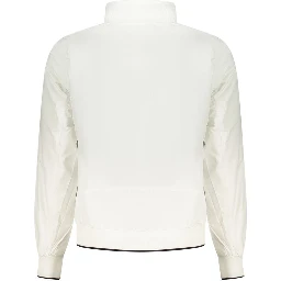 White Polyester Men's Jacket