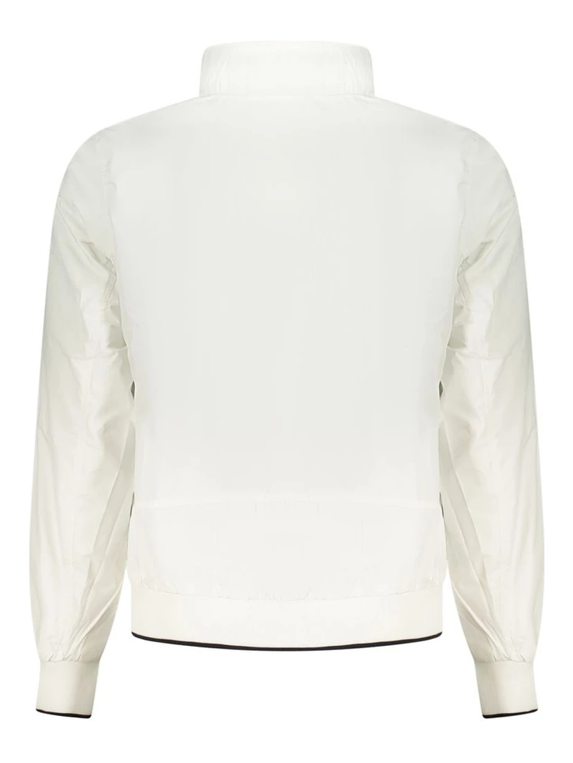 White Polyester Men's Jacket