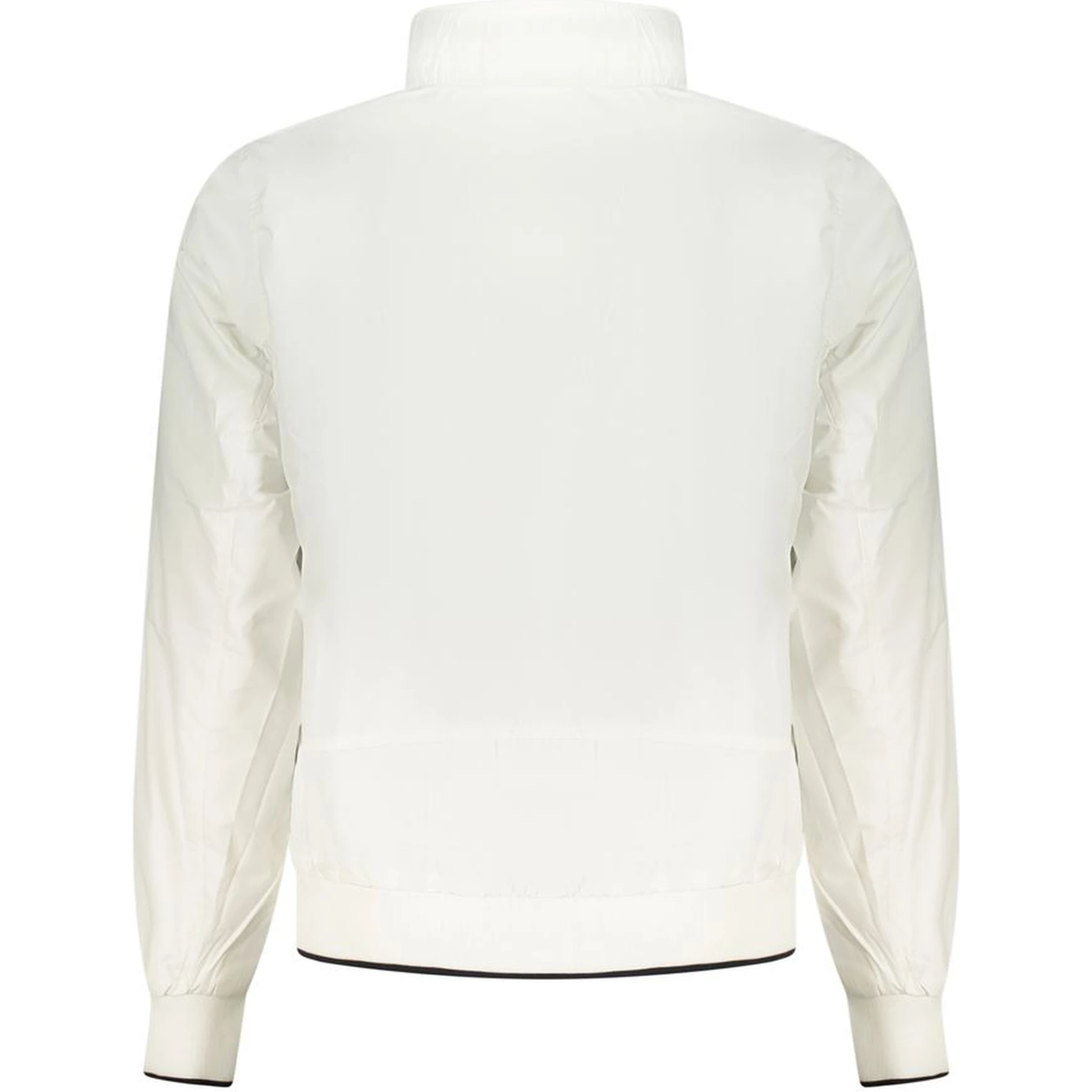 White Polyester Men's Jacket