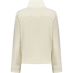 White Nylon Women's Jacket