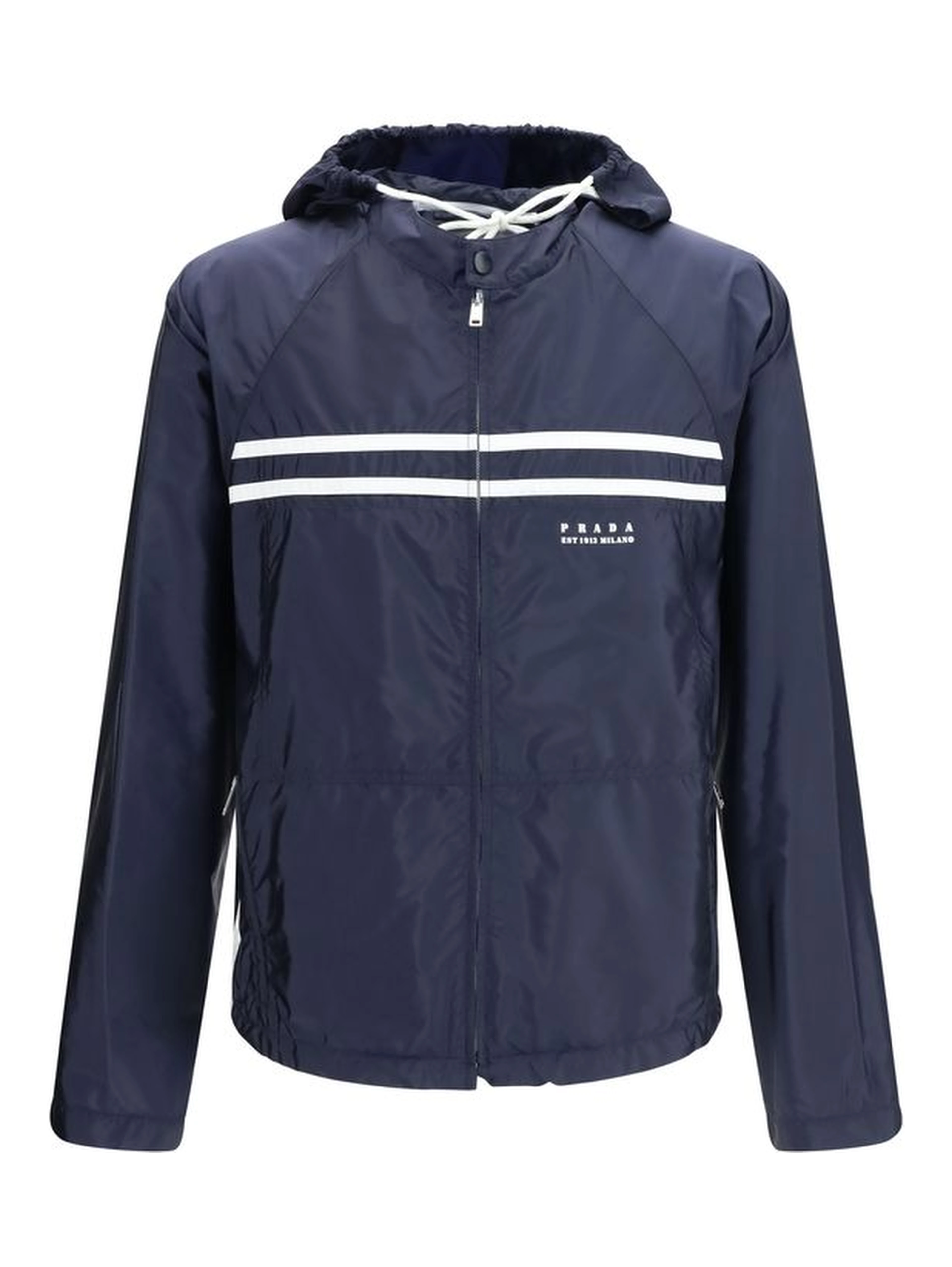 Blue Nylon Shell Jacket