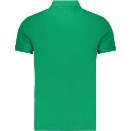 Green Cotton Men's Polo Shirt