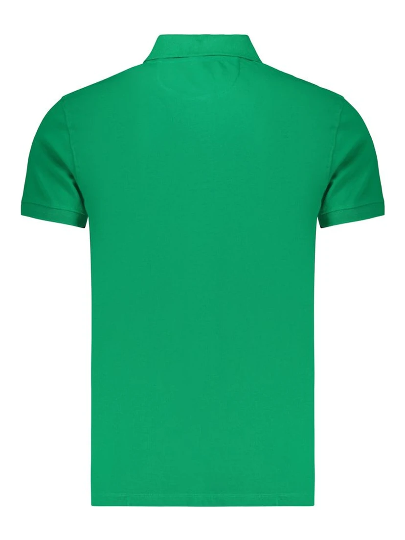 Green Cotton Men's Polo Shirt