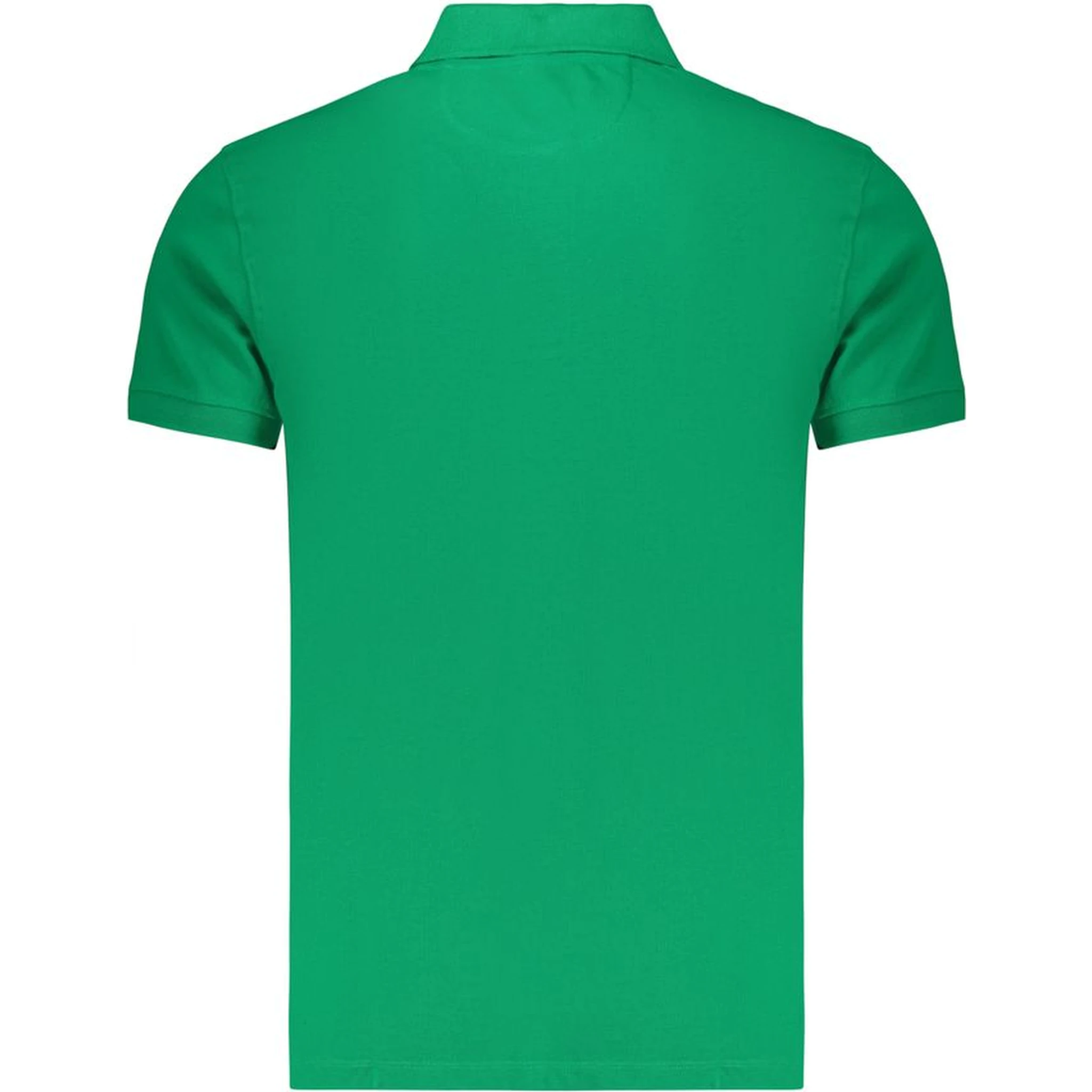Green Cotton Men's Polo Shirt