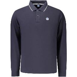 Blue Cotton Men's Polo