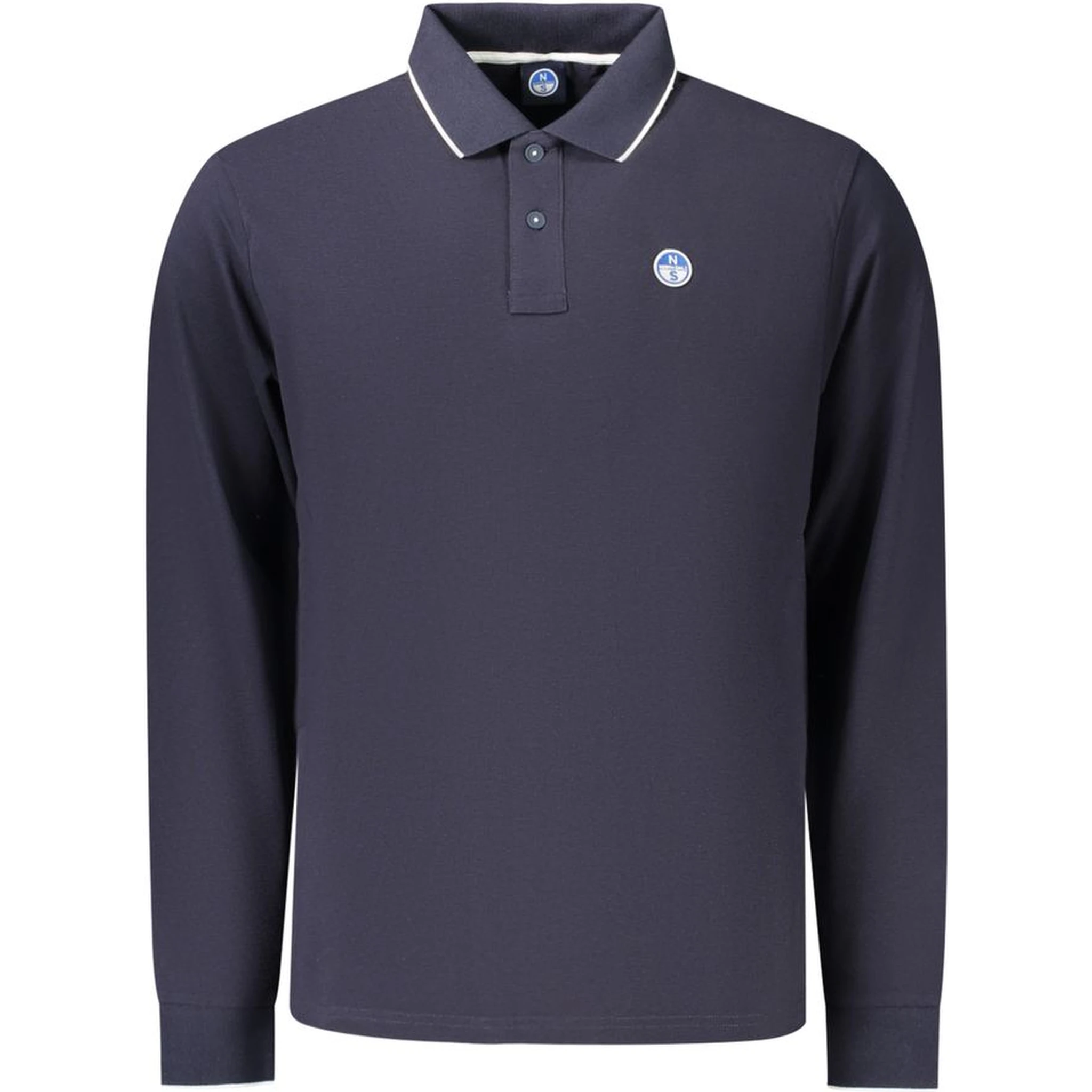 Blue Cotton Men's Polo