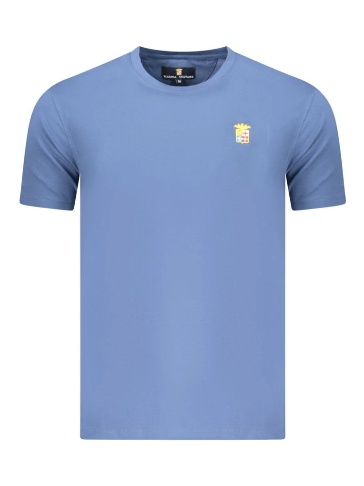 Blue Cotton Men's T-Shirt