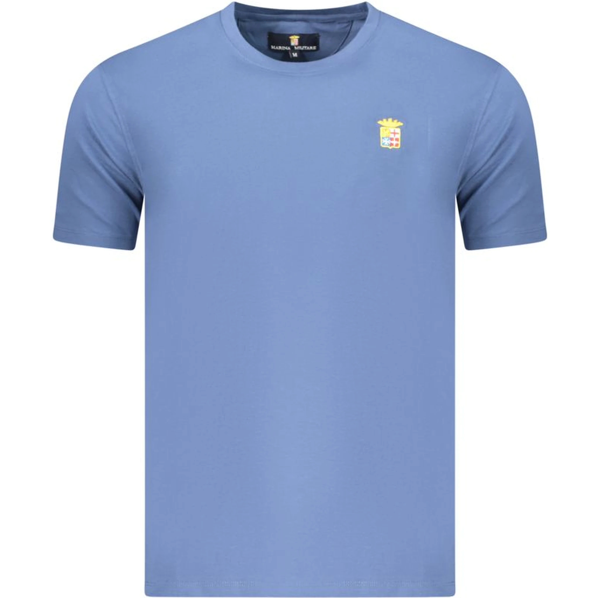 Blue Cotton Men's T-Shirt