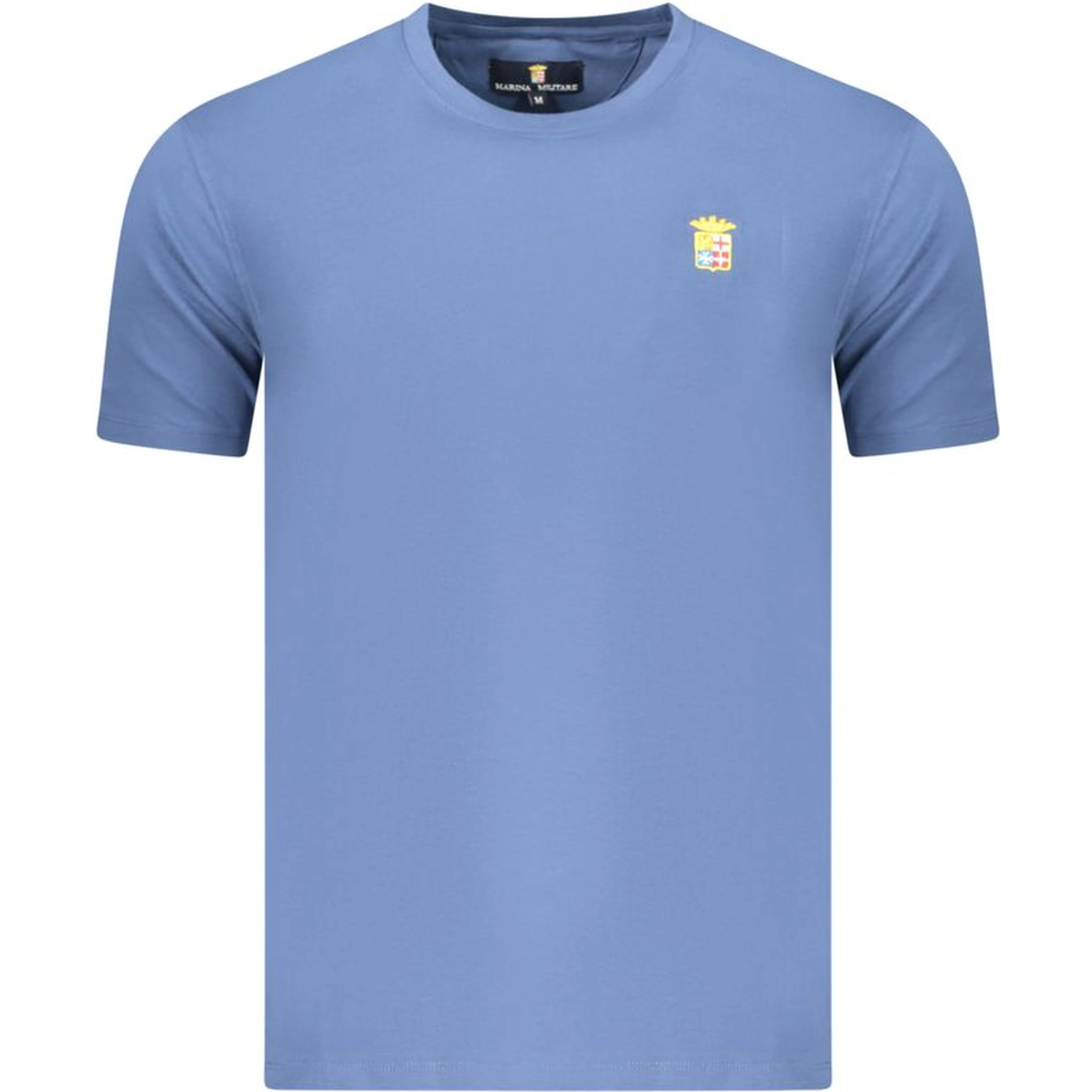 Blue Cotton Men's T-Shirt
