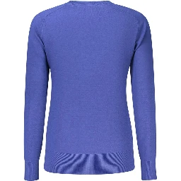Blue Viscose Women's Sweater
