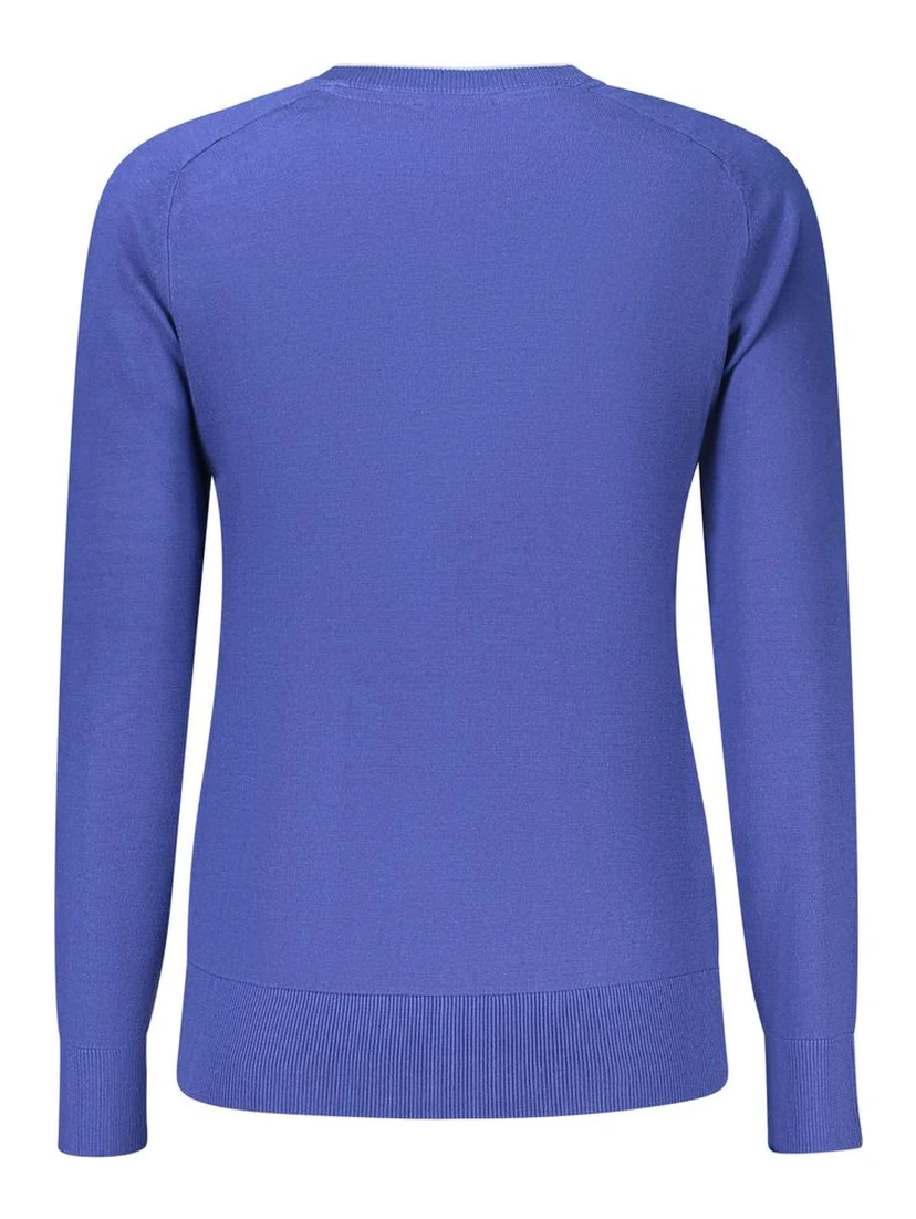 Blue Viscose Women's Sweater