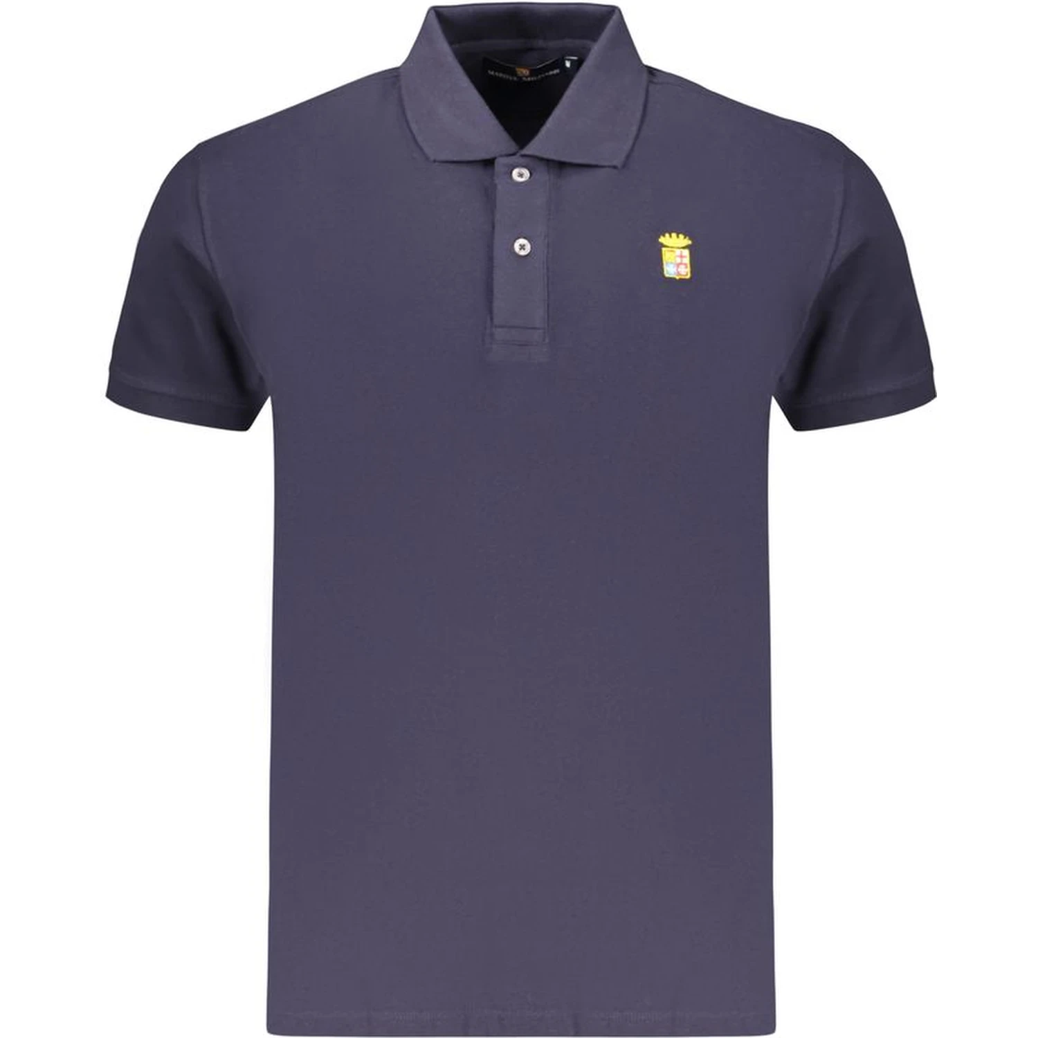 Blue Cotton Men's Polo Shirt