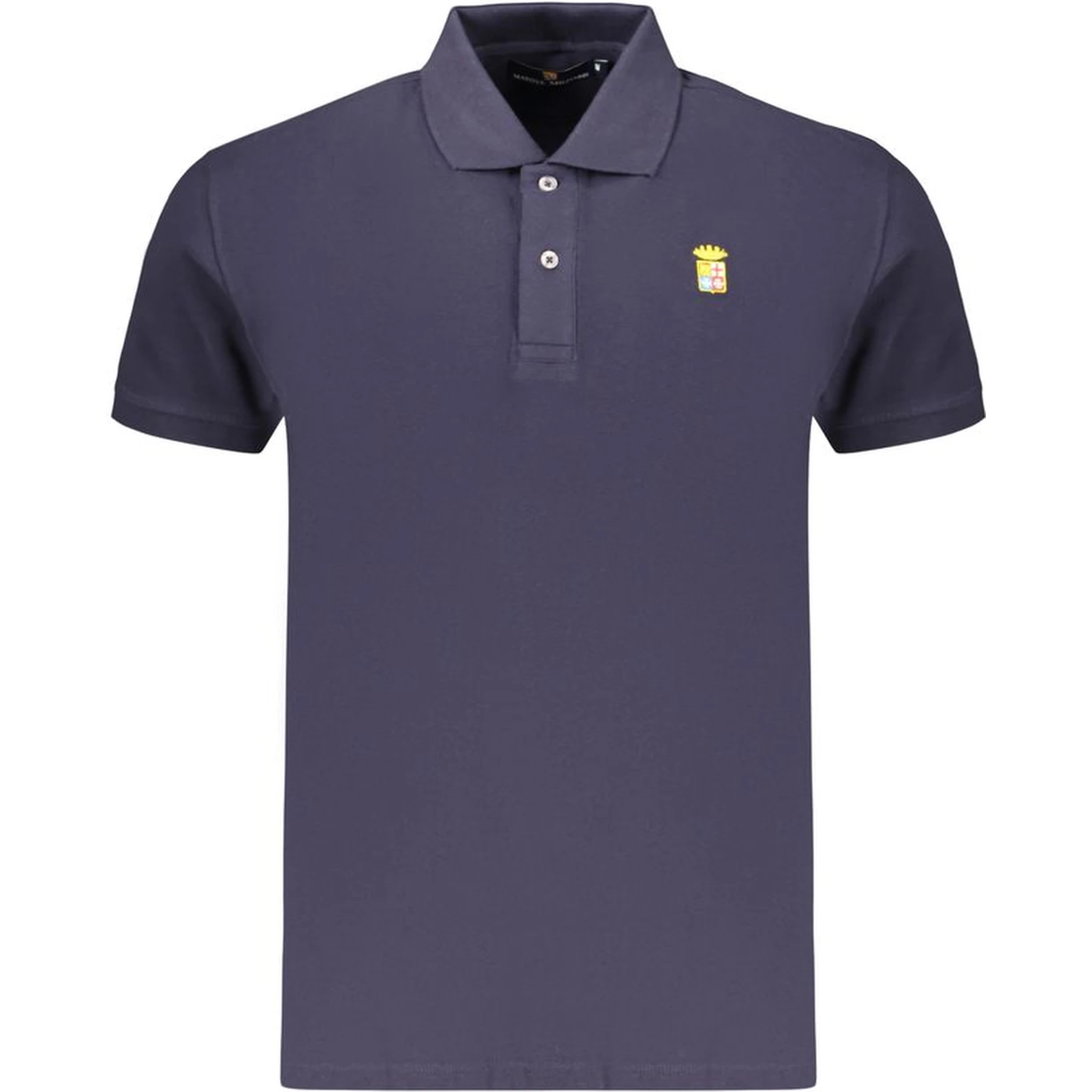 Blue Cotton Men's Polo Shirt
