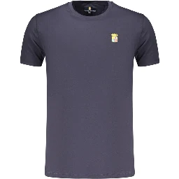 Blue Cotton Men's T-Shirt