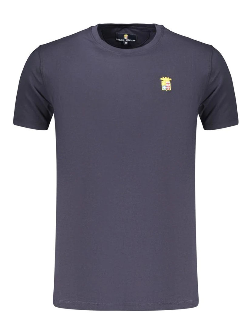 Blue Cotton Men's T-Shirt