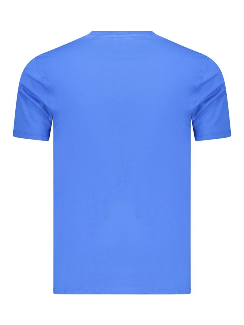 Blue Cotton Men's T-Shirt