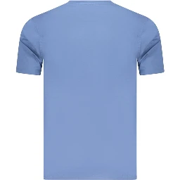 Blue Cotton Men's T-Shirt