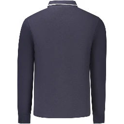 Blue Cotton Men's Polo