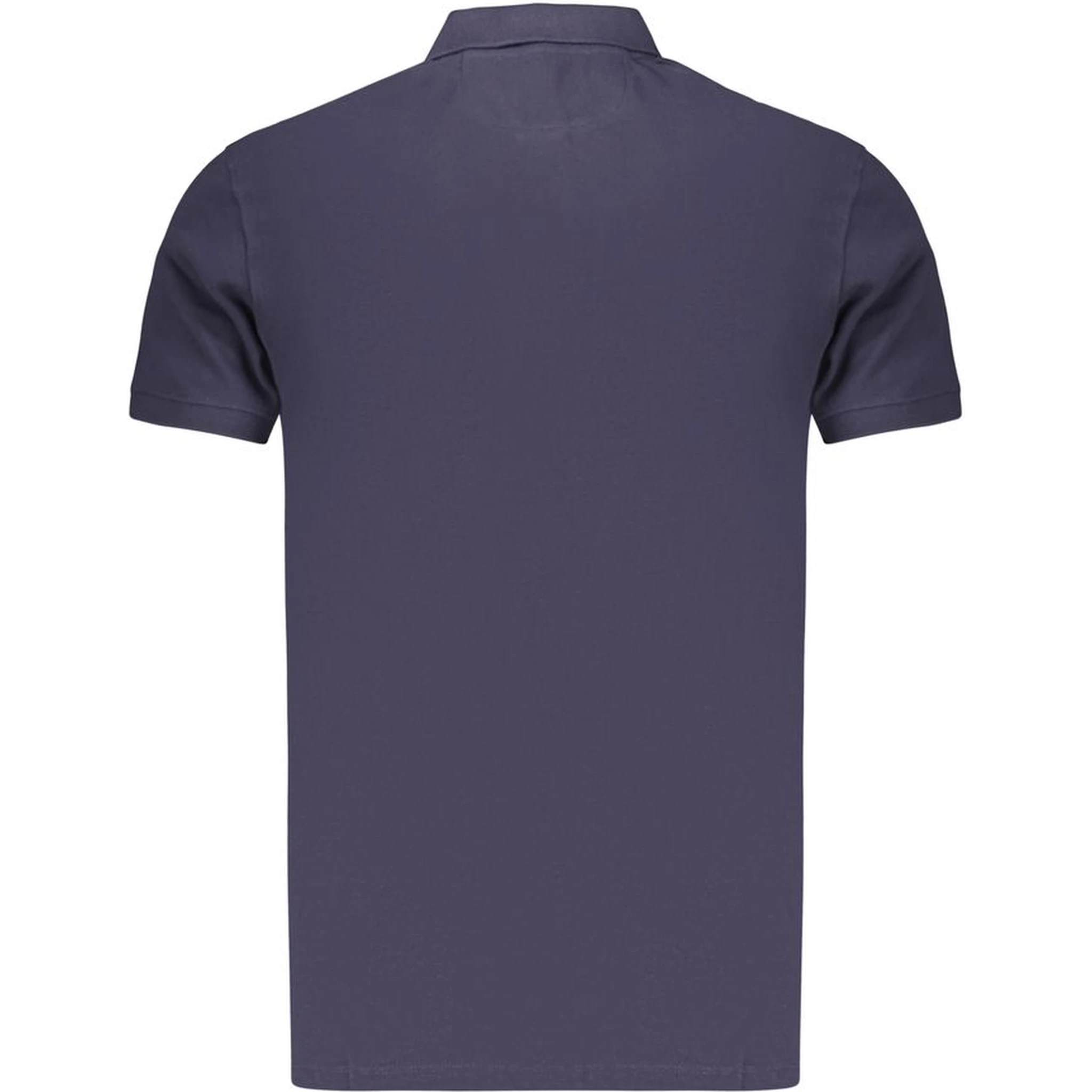 Blue Cotton Men's Polo Shirt