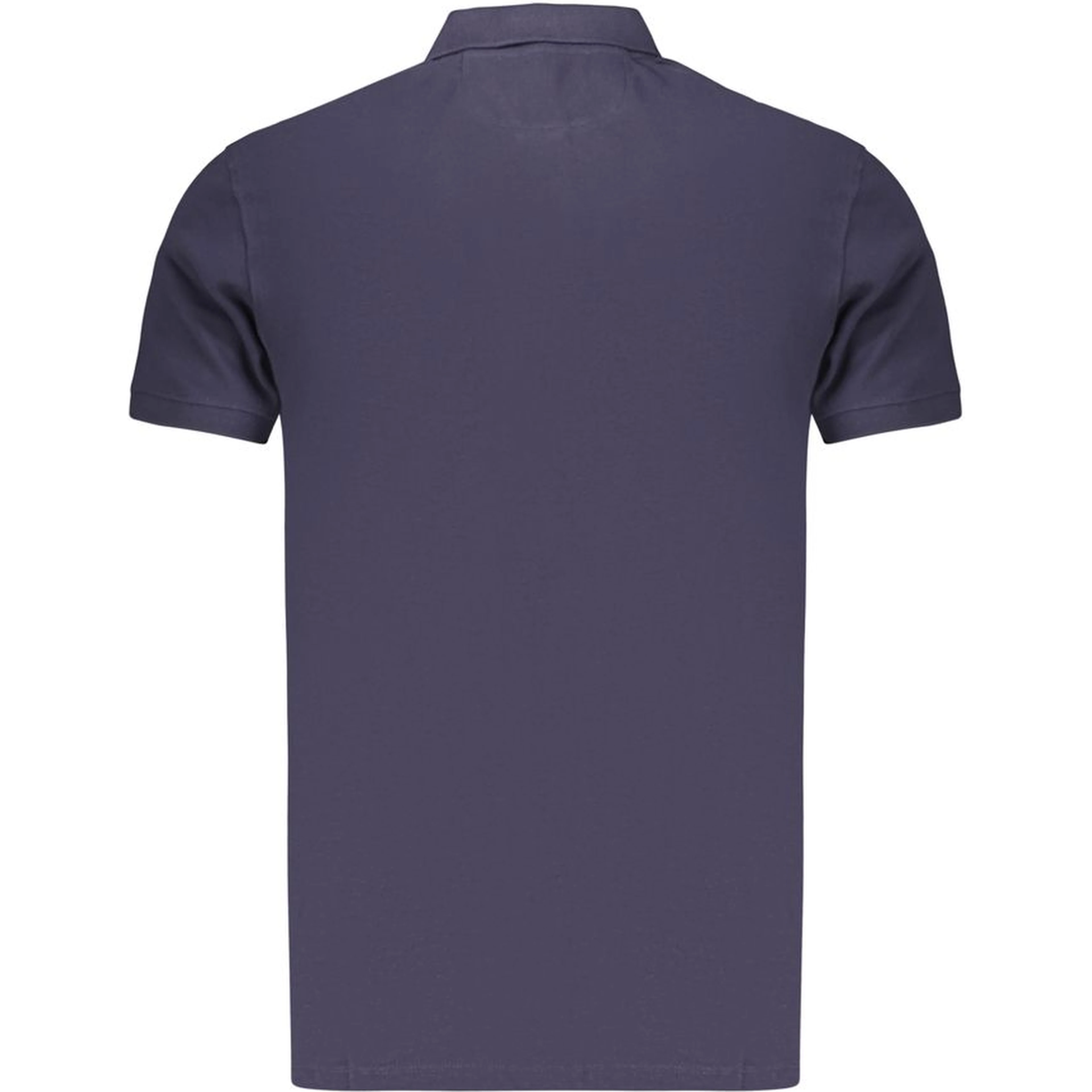 Blue Cotton Men's Polo Shirt