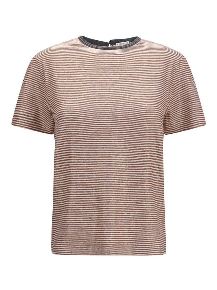 Orange Linen T-Shirt
