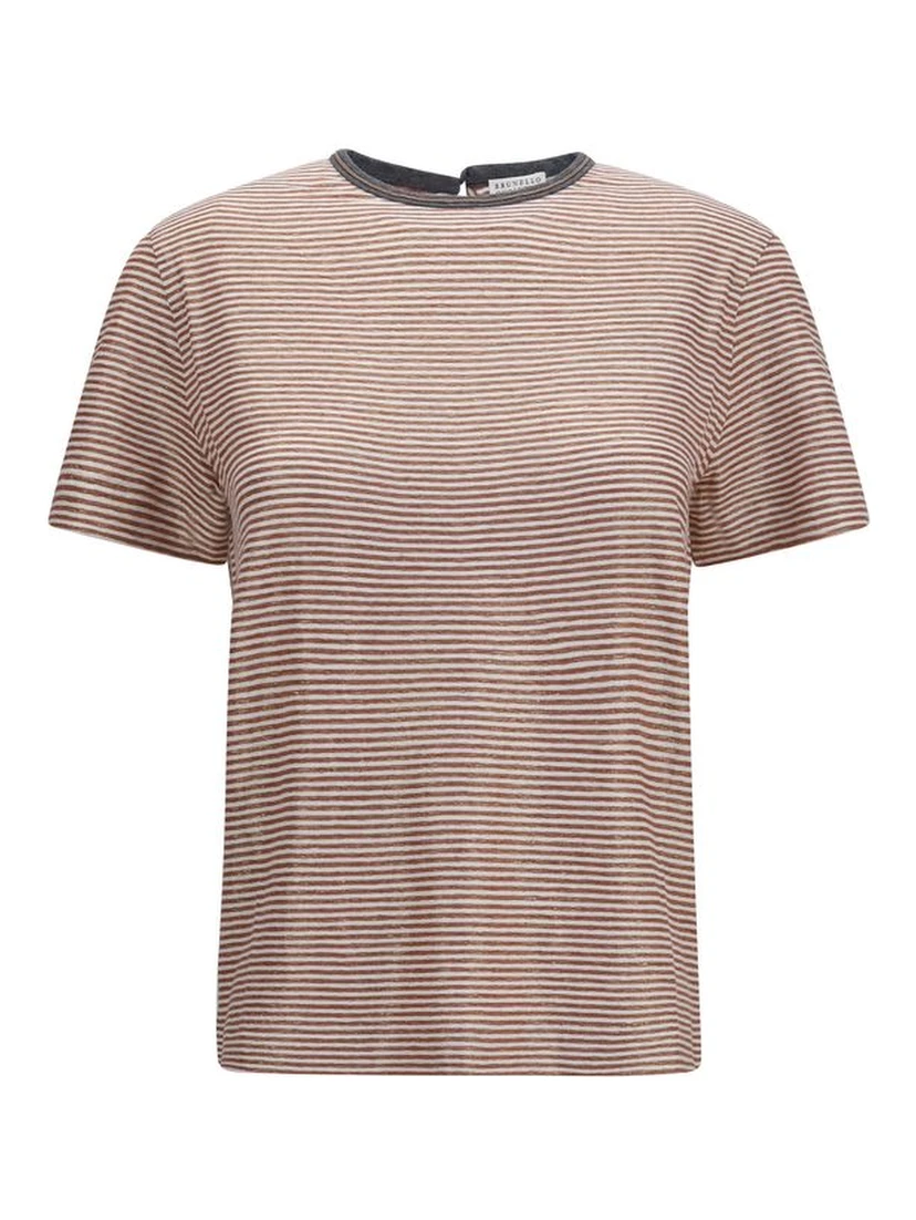 Orange Linen T-Shirt