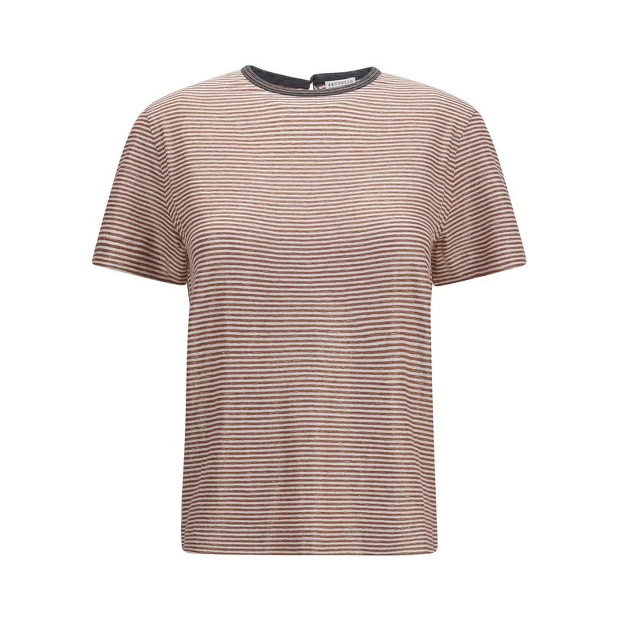 Orange Linen T-Shirt