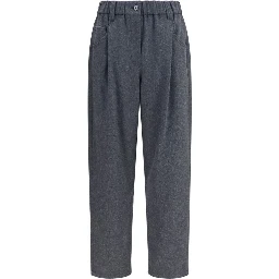 Gray Wool Oves Aries Casual Pants