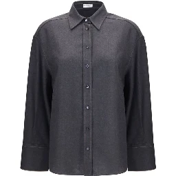 Gray Wool Oves Aries Dress Shirt