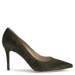 Bicolor Calf Leather Bos Taurus High Heel Pumps