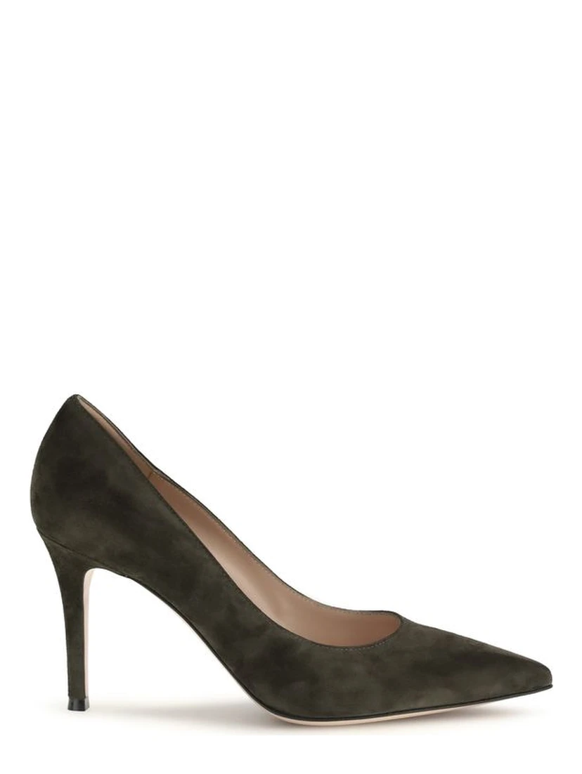 Bicolor Calf Leather Bos Taurus High Heel Pumps