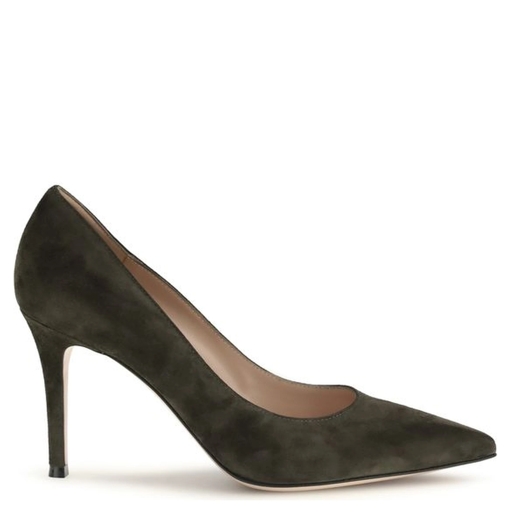 Bicolor Calf Leather Bos Taurus High Heel Pumps