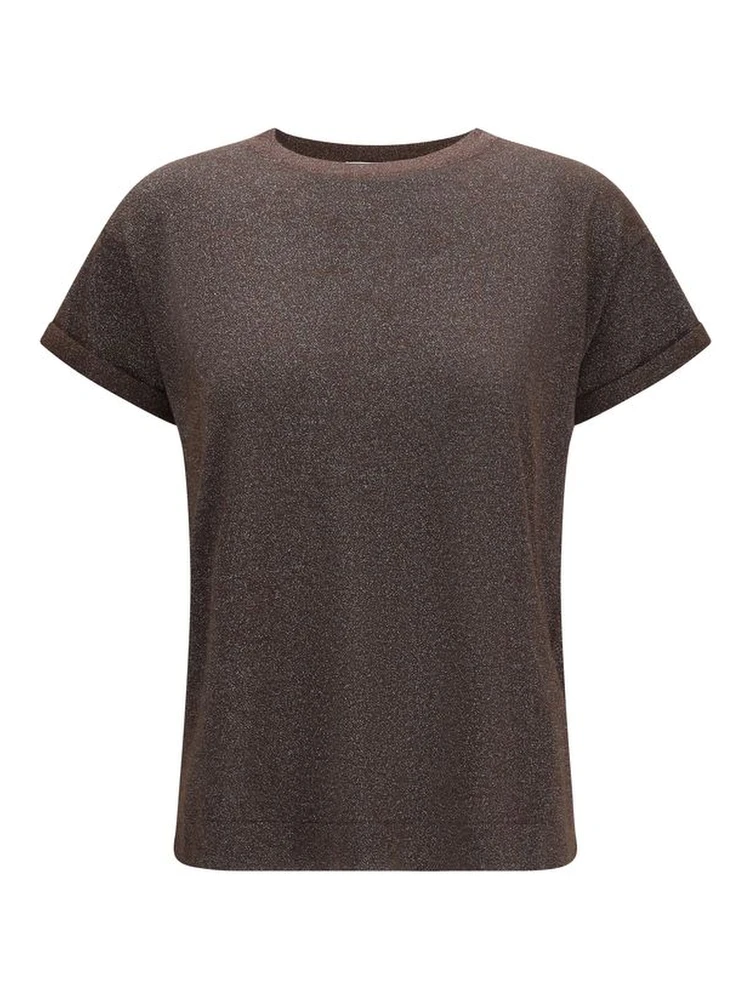 Brown Nylon T-Shirt