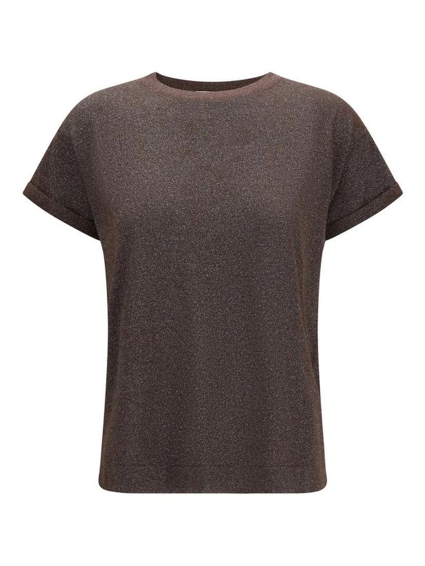 Brown Nylon T-Shirt
