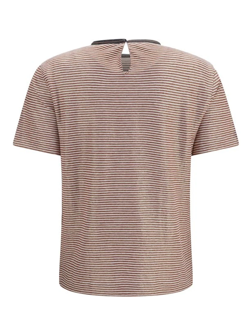 Orange Linen T-Shirt