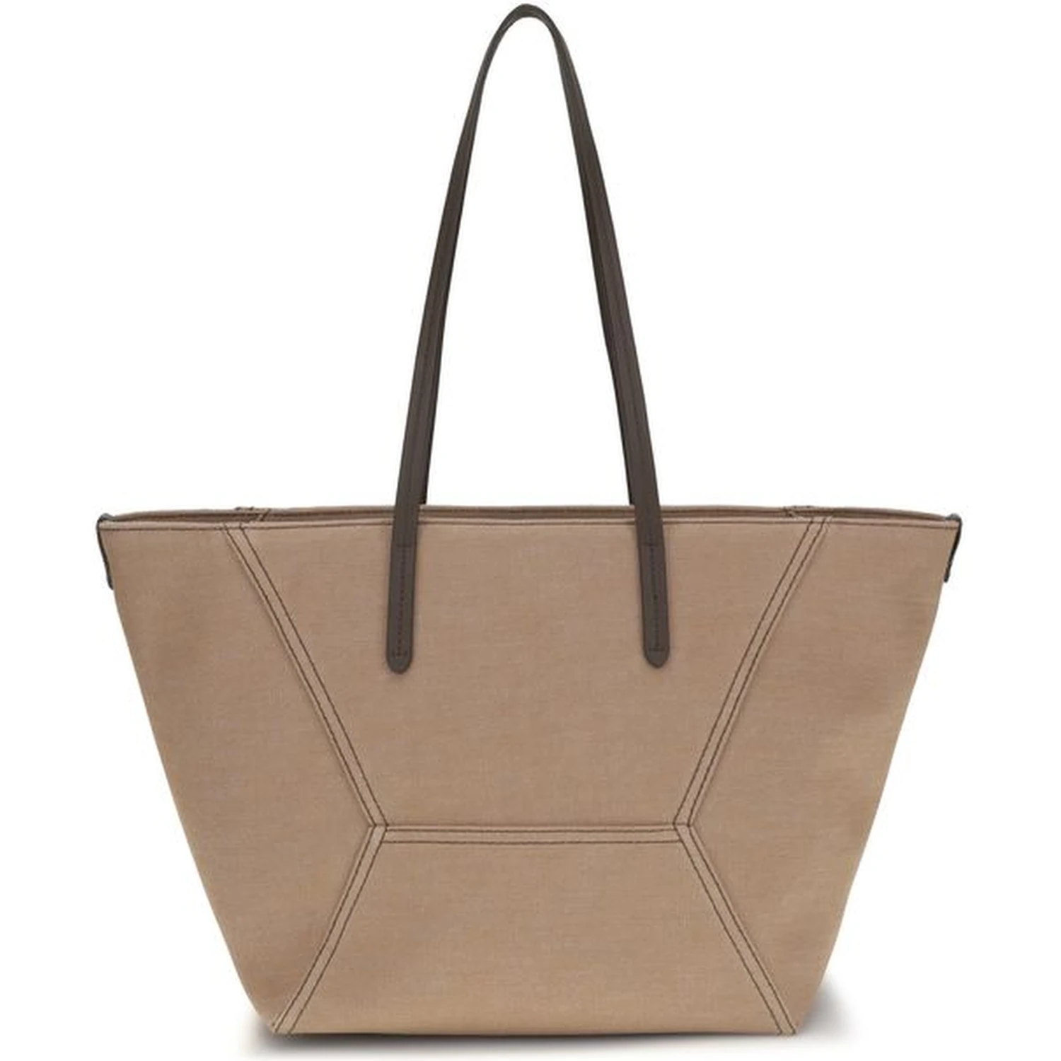 Beige Cotton Handbag