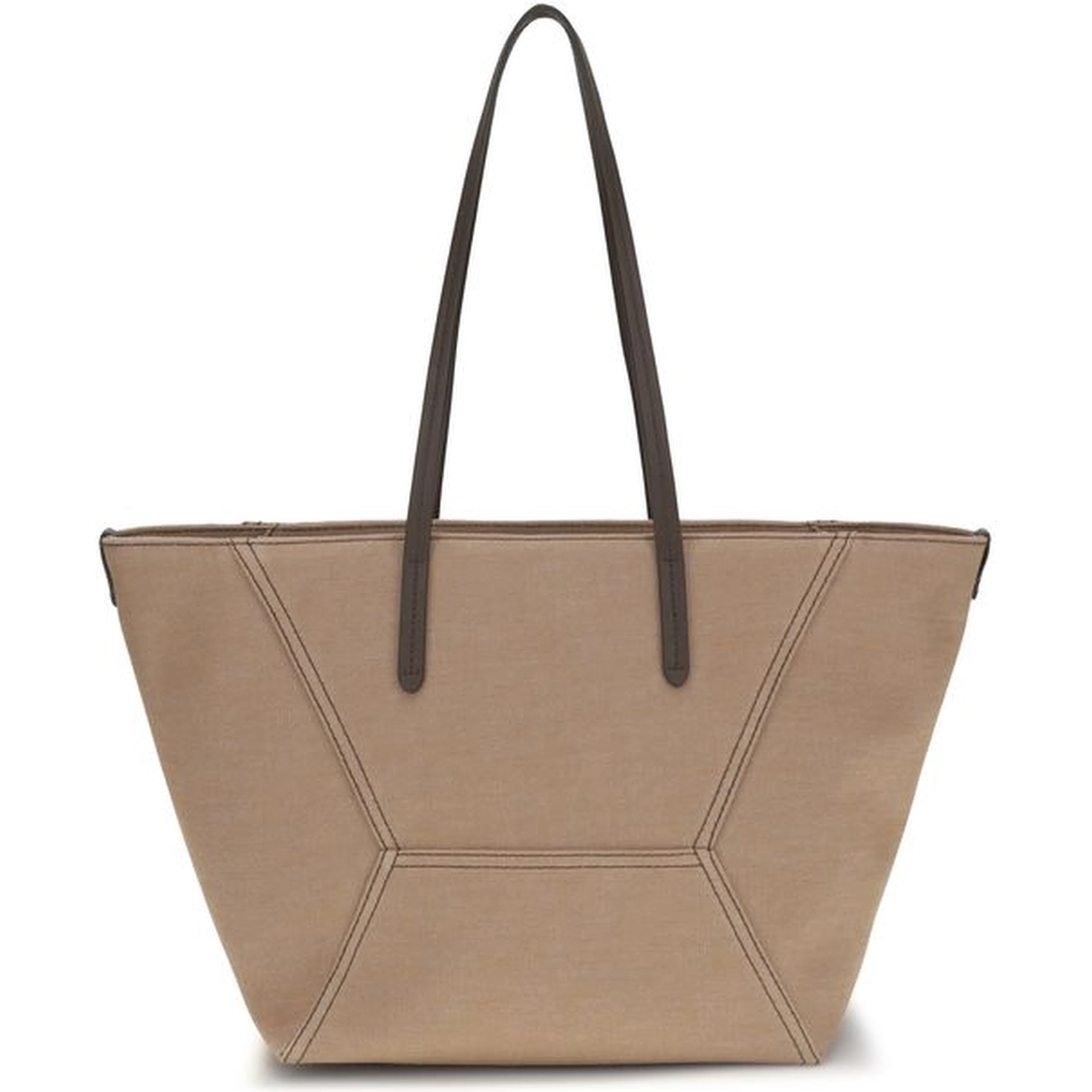 Beige Cotton Handbag
