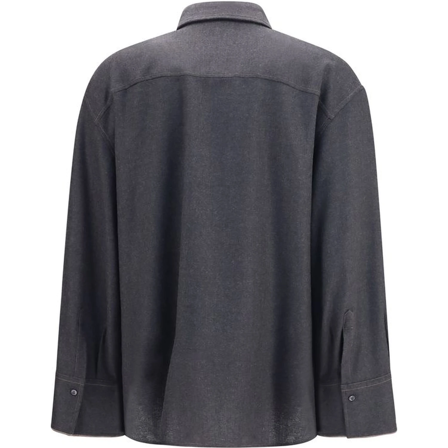 Gray Wool Oves Aries Dress Shirt