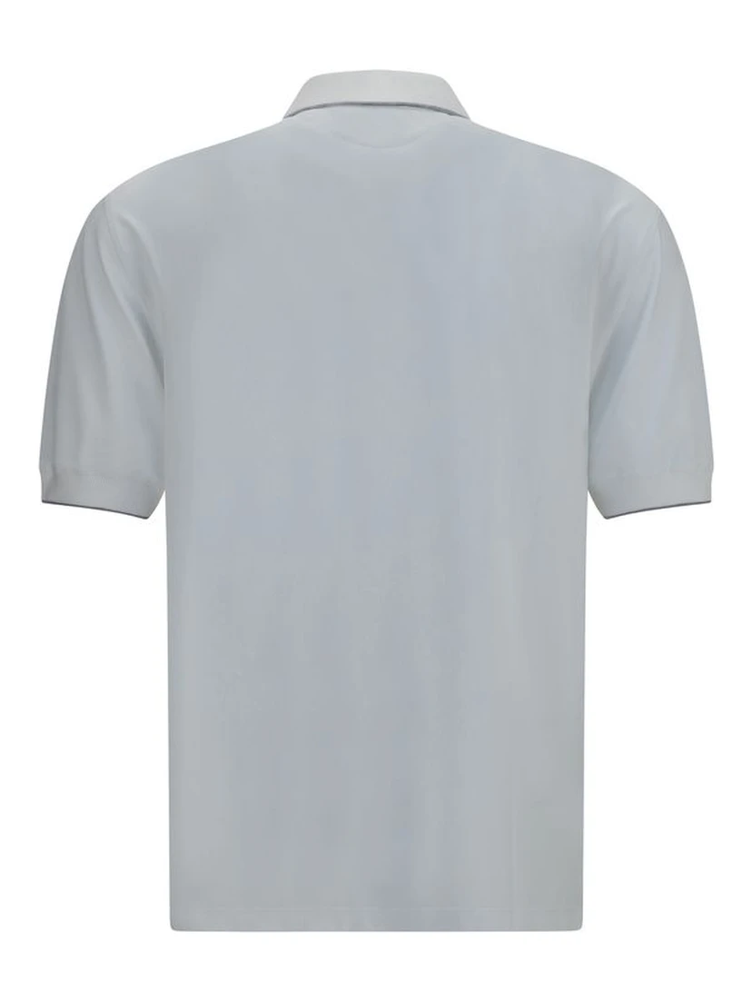 White Polyamide Polo Shirt